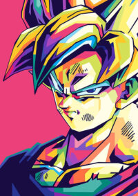 Goku Dragon Ball Z Pop Art Poster