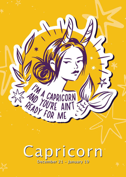 I Am A Capricorn And You Are Not Ready For Me Zodiac Sign Poster