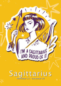 I Am A Sagittarius And Proud Of It Zodiac Sign Poster