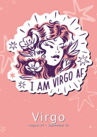 I Am Virgo Af Zodiac Sign Poster