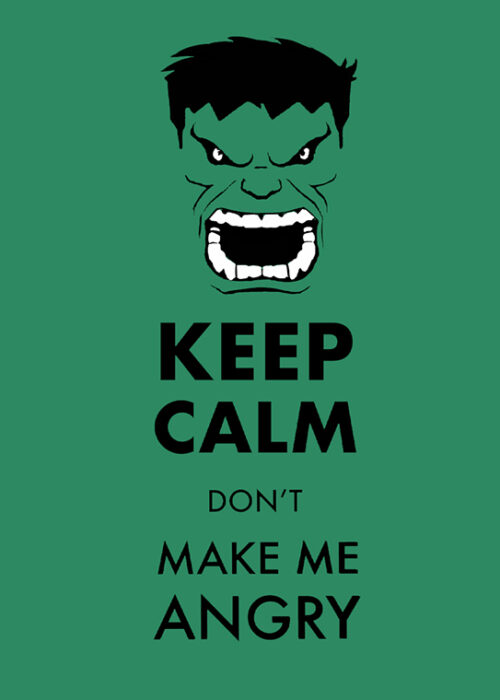 Keep Calm Hulk Poster