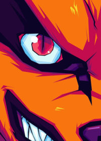 Kyuubi Kurama Naruto Shippuden Pop art Poster