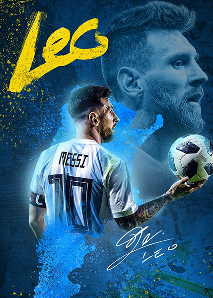 Leo Messi Soccer Poster