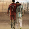 Lionel Messi and Ronaldo Football Sports Poster