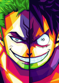 Luffy And Zoro One Piece Pop art Poster