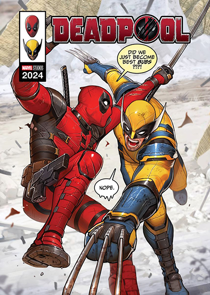 Marvel Deadpool And Wolverine 2024 Comic Poster