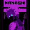 Neon Kakashi Hatake Naruto Poster