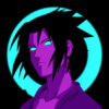 Neon Sasuke Uchiha Naruto Poster