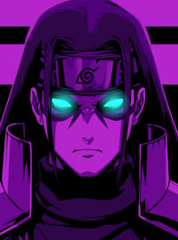 Neon Senju Hashirama Naruto Poster