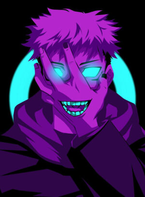 Neon Yuju Itadori Jujutsu Kaisen Poster