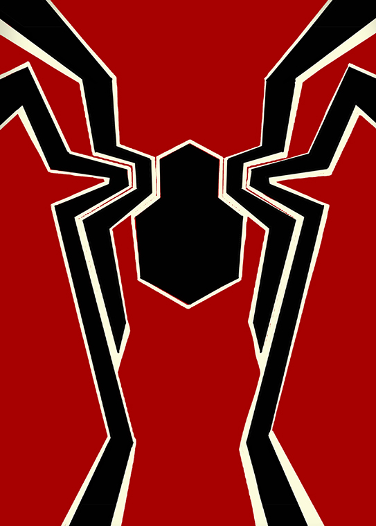 Red Web Spiderman Poster