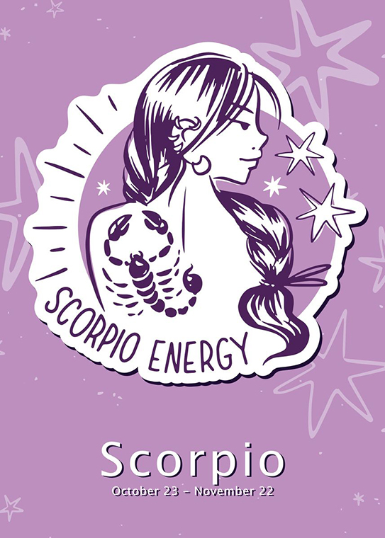 Scorpio Energy Zodiac Sign Poster