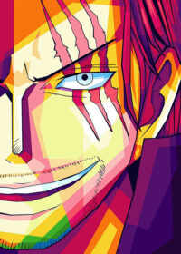 Shanks One Piece Pop art Poster