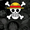 Skull With The Strawhat One Piece Poster