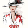 Slay Red Lipstick Lady Poster