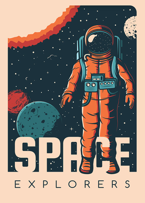 Space Explorers Poster