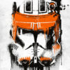 Star Wars Stormtrooper Commander Cody Graffitti Helmet Poster