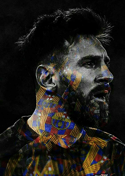 The Goat Lionel Messi Fcb Soccer Poster