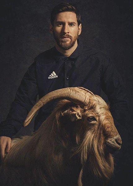 The Goat Lionel Messi Soccer Poster