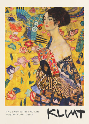 The Lady With The Fan Gustav Klimt 1917 Poster