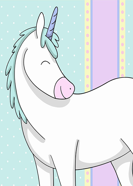 Unicorn Kids Room Poster