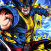 Bare Fangs Wolverine Comic Poster