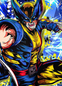 Bare Fangs Wolverine Comic Poster