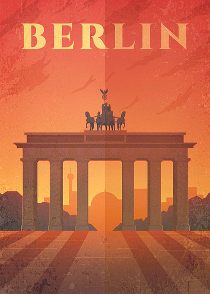 Berlin Germany Travel Poster