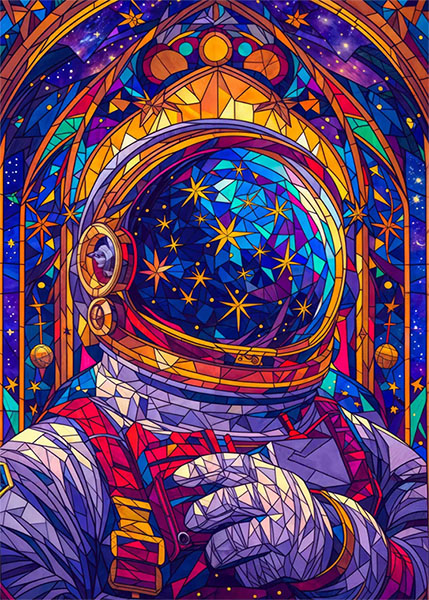 Cosmic Voyager Poster