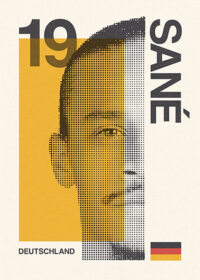 Deutschland Leroy Sané Football Sports Poster