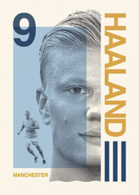 Erling Haaland Man City Football Sports Poster