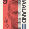 Erling Haaland Norge Football Sports Poster