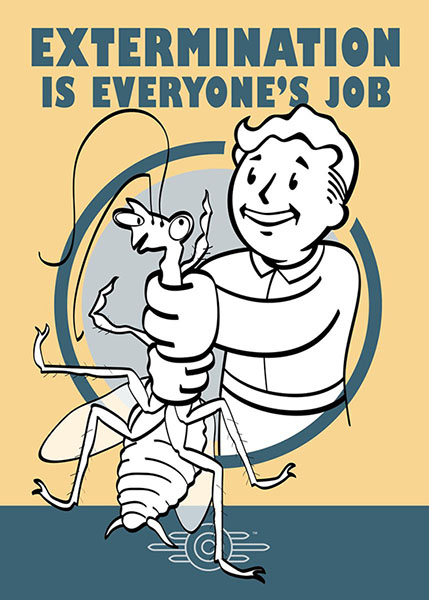 Extermination Is Everyone's Job Gaming Poster