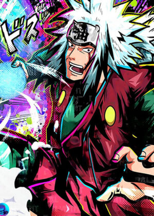 Jiraiya Sage Mode Naruto Shippuden Anime Comic Poster