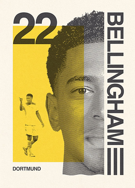 Jude Bellingham Dortmund Football Sports Poster