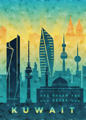 Kuwait Travel Poster