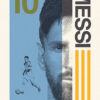 Lionel Messi Argentina Football Sports Poster