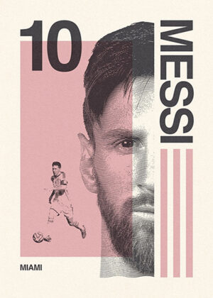 Lionel Messi Inter Miami Football Sports Poster