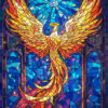 Majestic Phoenix Spreads Its Fiery Wings Symbolizing Rebirth And Immortality Poster