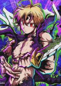 Mediodas Demon Form Seven Deadly Sins Anime Comic Poster