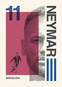 Neymar Júnior Fc Barcelona Football Sports Poster