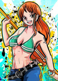 Pirate Nami One Piece Anime Comic Poster