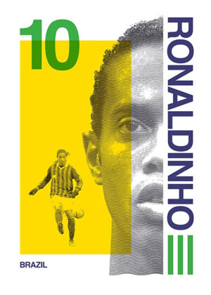 Ronaldinho Gaúcho Brazil Football Sports Poster