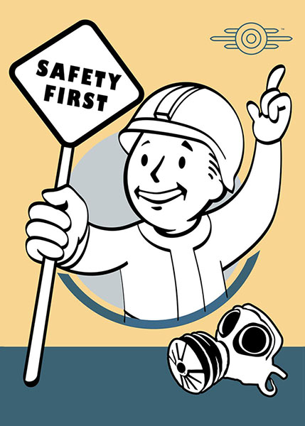 Safety First Gaming Poster