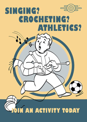 Singing Crocheting Athletics Join An Activity Today Gaming Poster