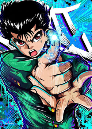 Spirit Gun Yusuke Urameshi Yu Yu Hakusho Anime Comic Poster