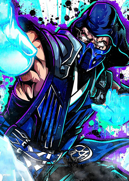 Sub Zero Mortal Kombat Comic Poster