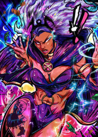 Superhero Storm Anime Comic Poster