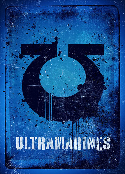 Ultramarines Emblem Warhammer Gaming Poster