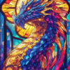 Vibrant Majestic Dragon Poster